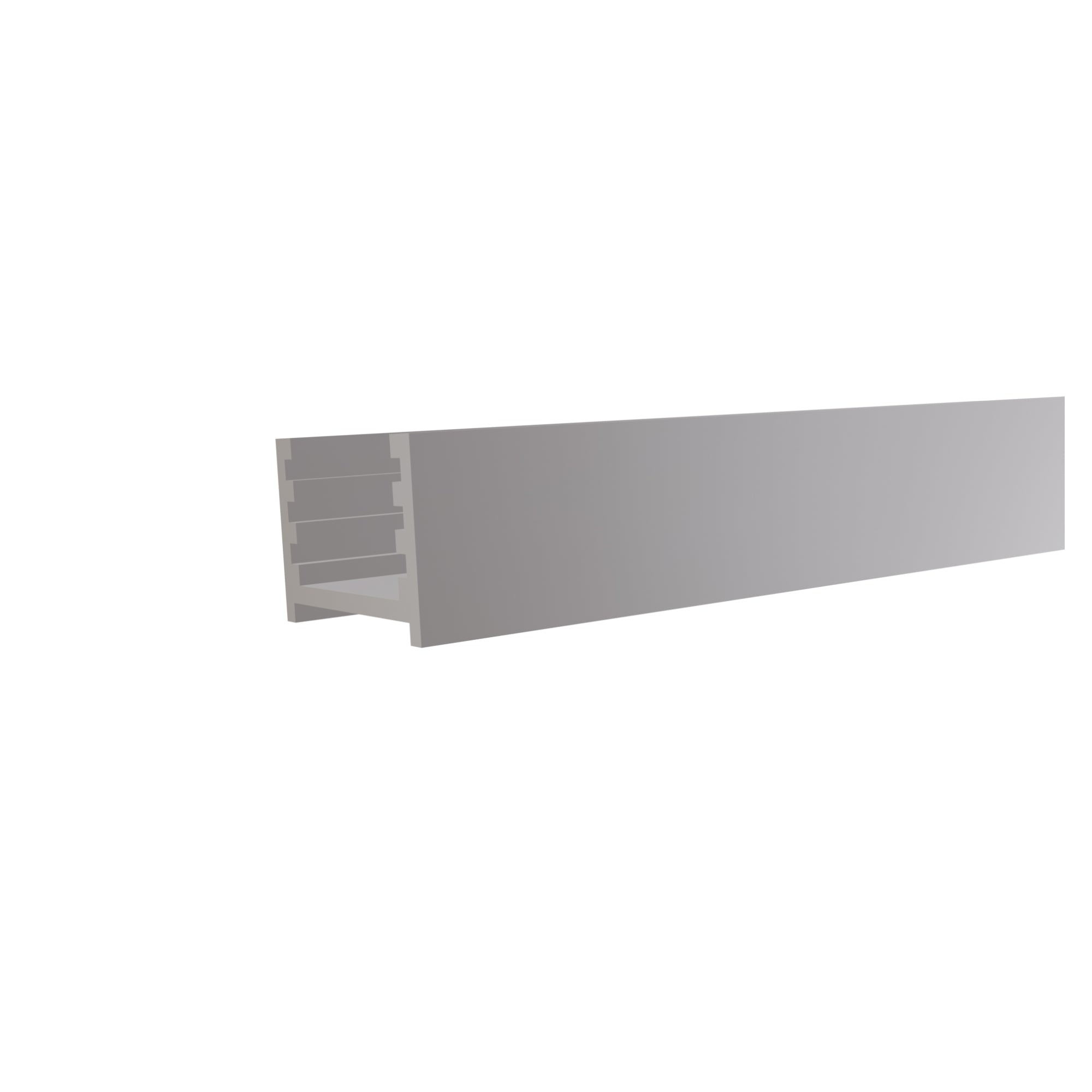 Aluminium-Wandprofil f. Steckzaunserien
ANTHRAZIT, 20 x 20 x 2000 mm, 
inkl. Abstandhalter