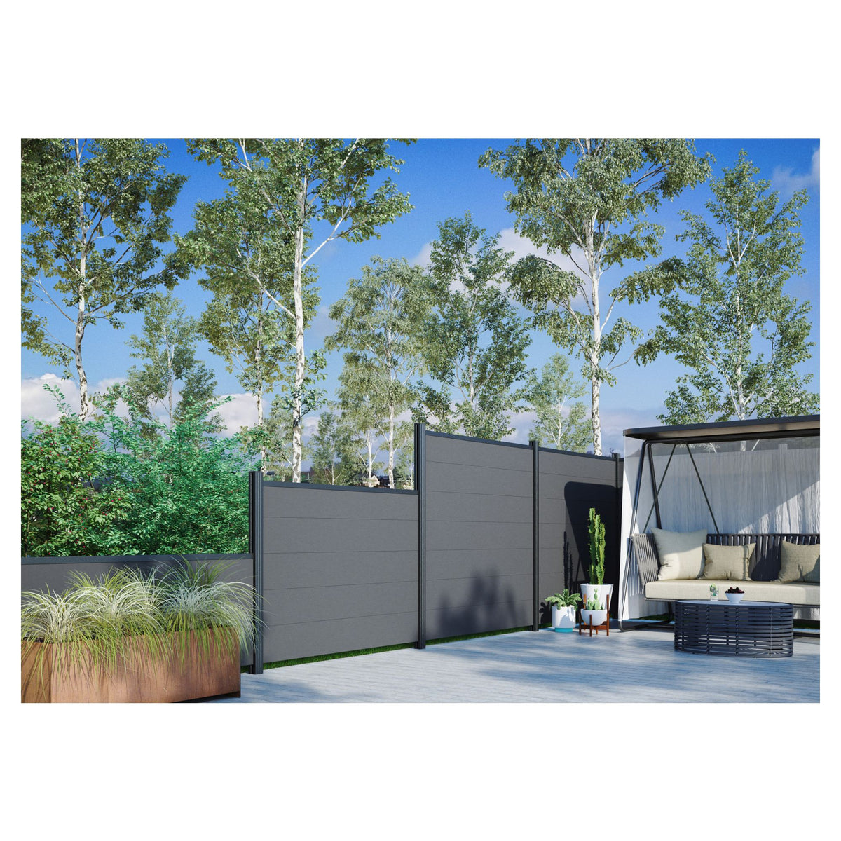 TJÖRN -Serie WPC-Steckzaunsystem
Zaunlamelle 20 x 245 x 1795 mm,
MOKKA