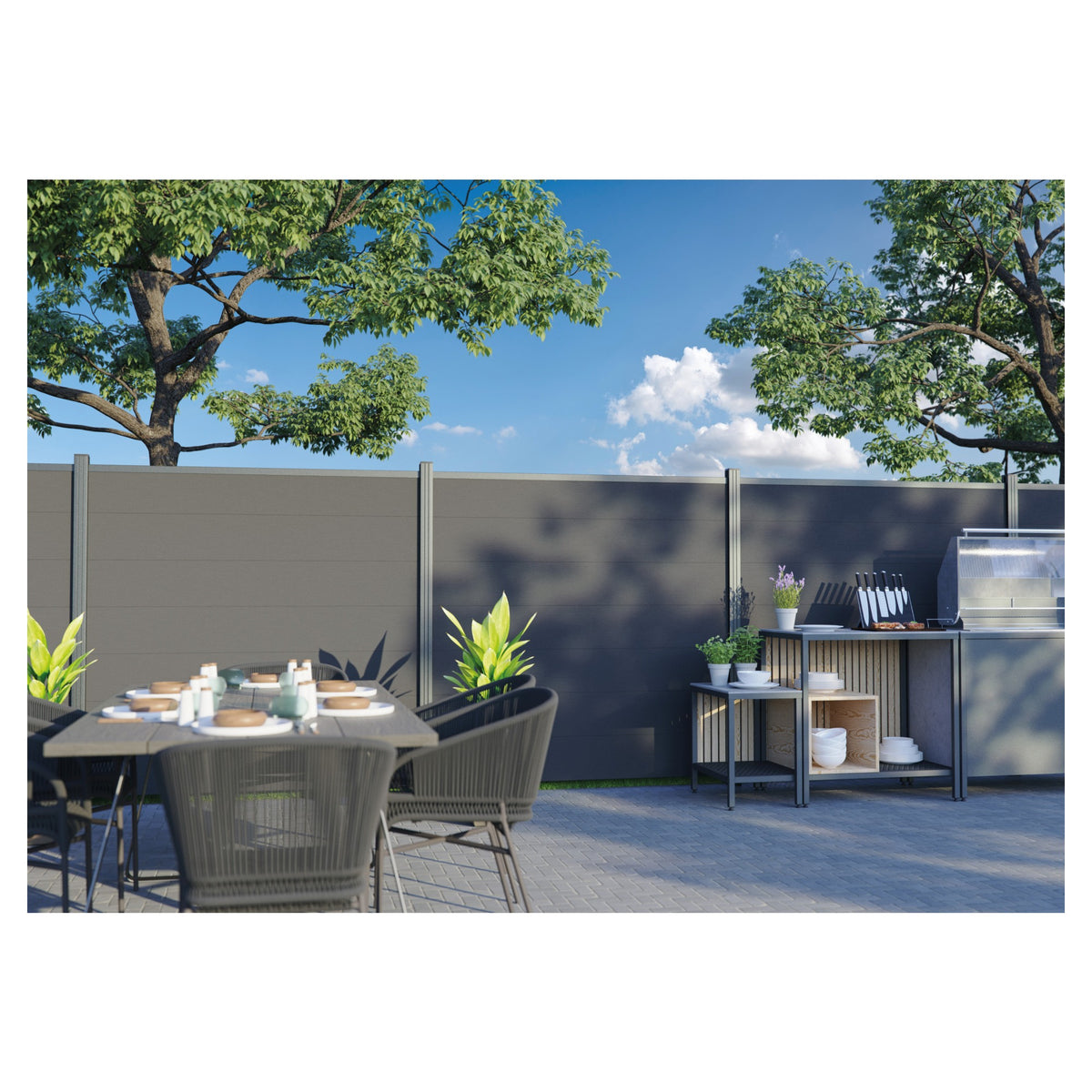 TJÖRN -Serie WPC-Steckzaunsystem
Zaunlamelle 20 x 245 x 1795 mm,
MOKKA