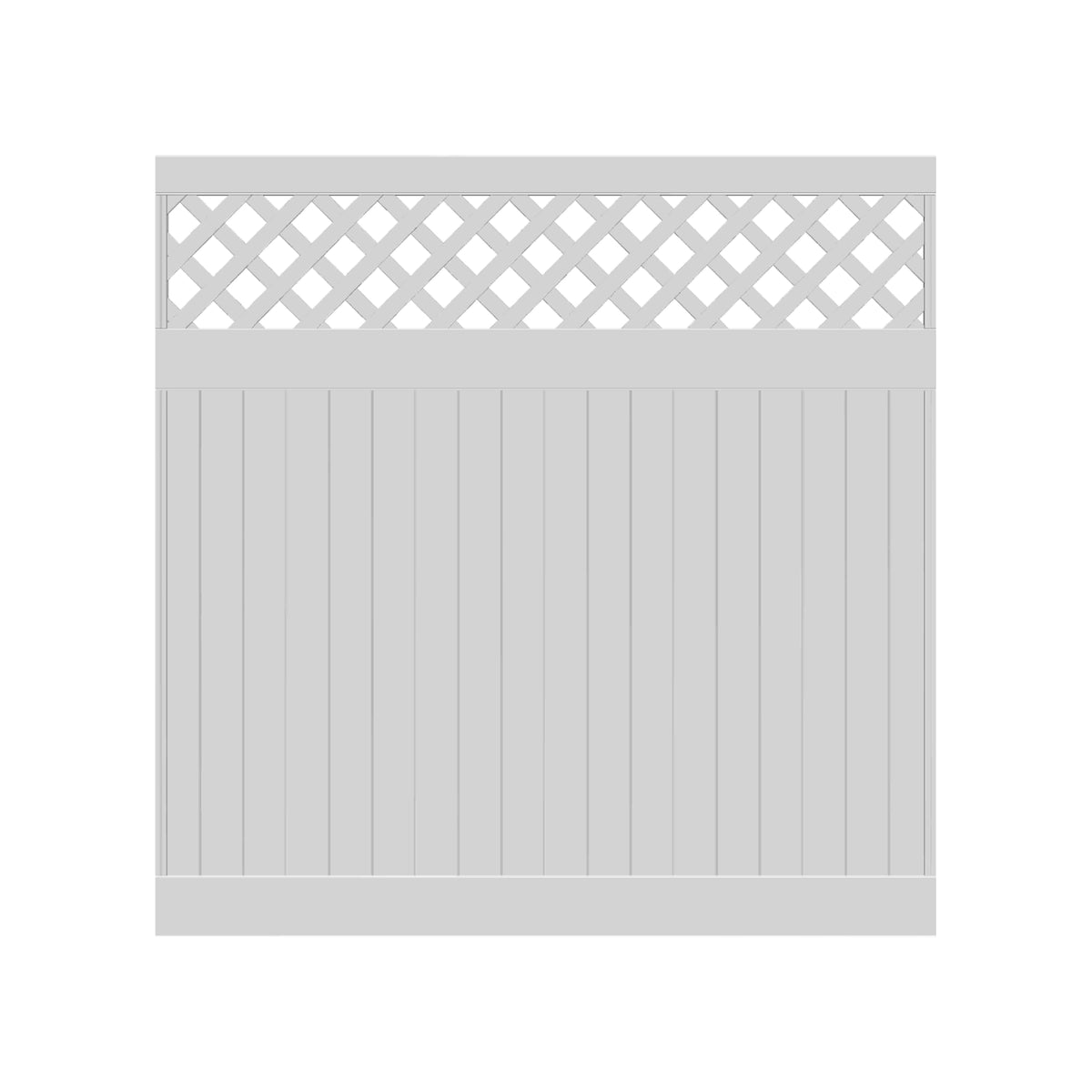 ALASKA-Serie Dichtzaun
Grundelement mit Rankgitter 177 x 178 cm
ohne Pfosten, PVC weiß, kartonverpackt