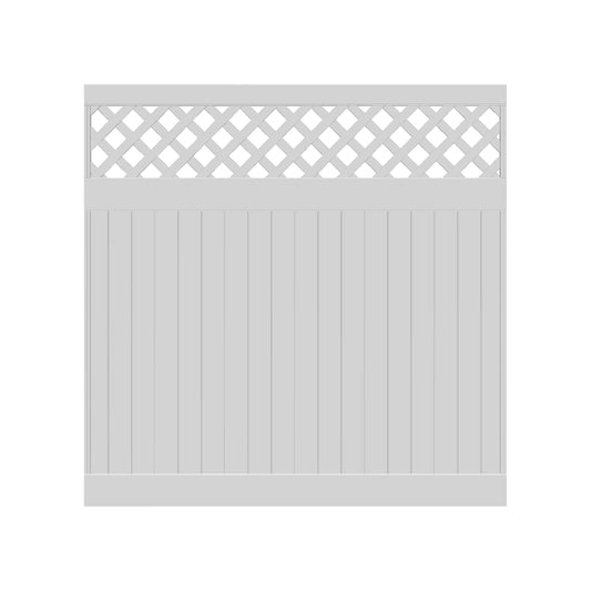 ALASKA-Serie Dichtzaun
Grundelement mit Rankgitter 177 x 178 cm
ohne Pfosten, PVC weiß, kartonverpackt
