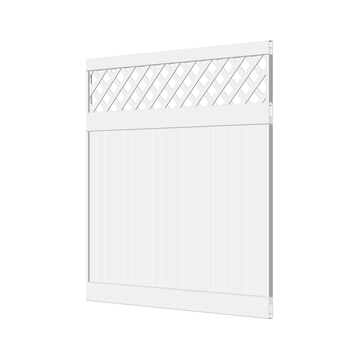 ALASKA-Serie Dichtzaun
Grundelement mit Rankgitter 177 x 178 cm
ohne Pfosten, PVC weiß, kartonverpackt