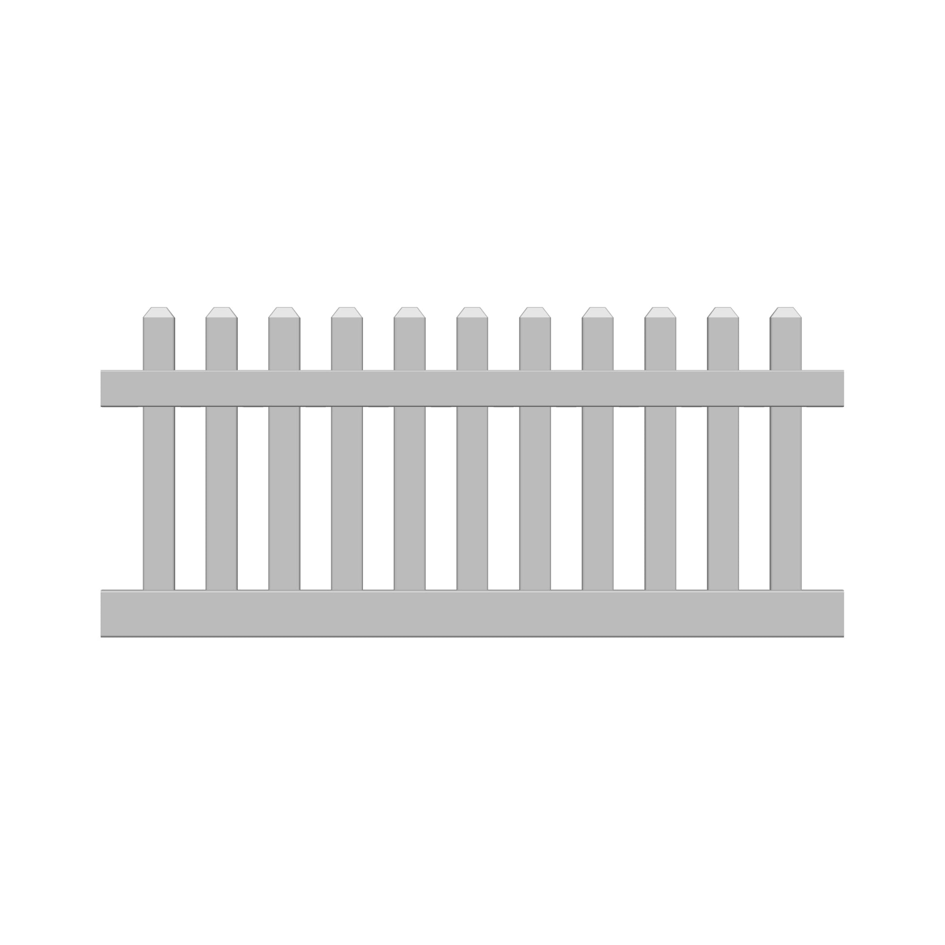 ALASKA-Serie Gartenzaun
Grundelement gerade Ausführung 180 x 80 cm
PVC weiß, kartonverpackt