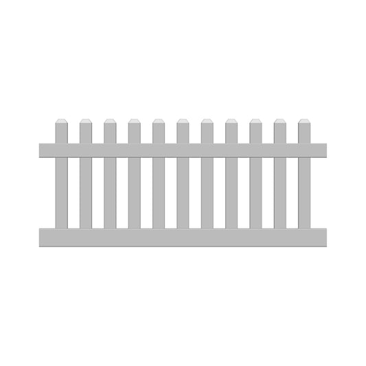 ALASKA-Serie Gartenzaun
Grundelement gerade Ausführung 180 x 80 cm
PVC weiß, kartonverpackt