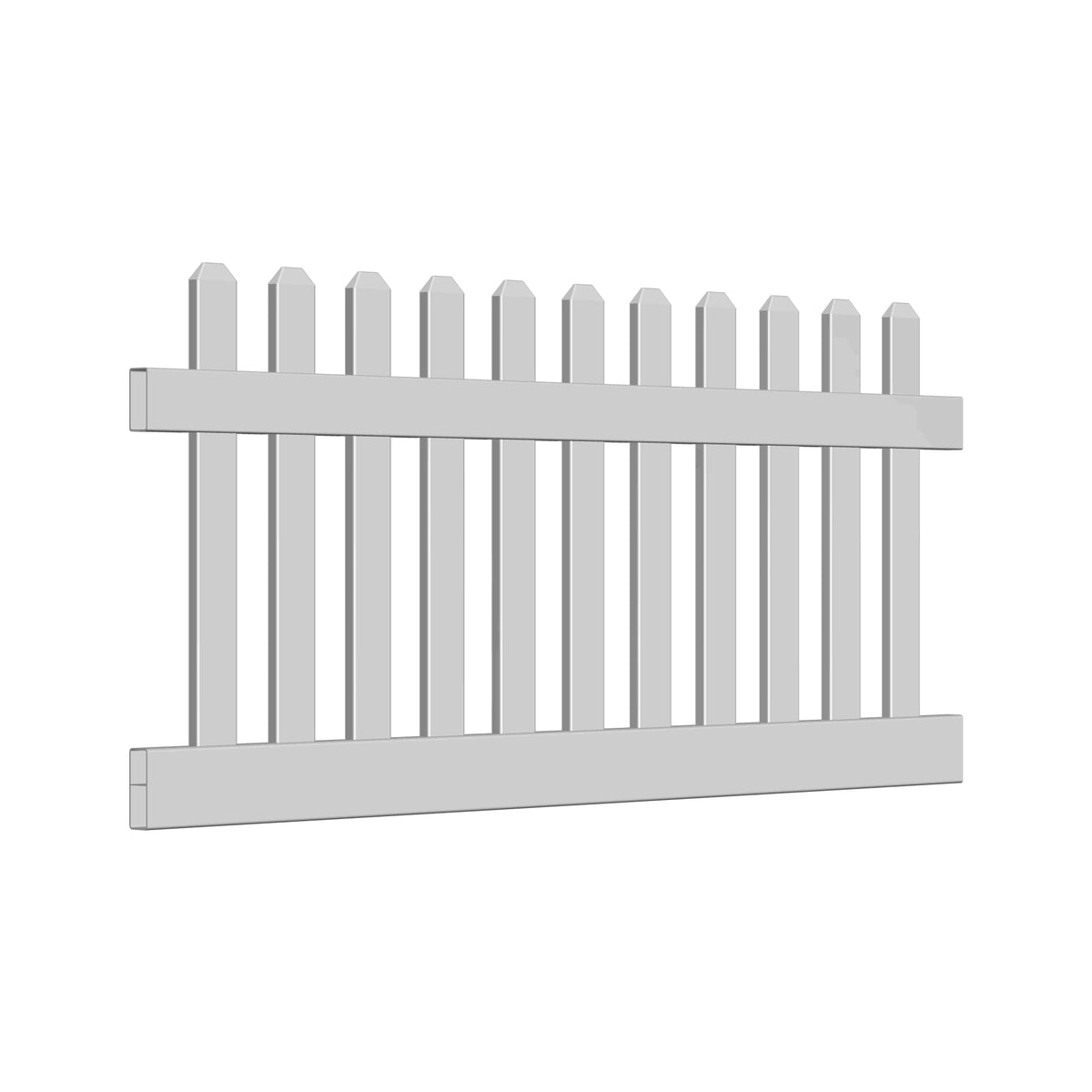 ALASKA-Serie Gartenzaun
Grundelement gerade Ausführung 180 x 80 cm
PVC weiß, kartonverpackt