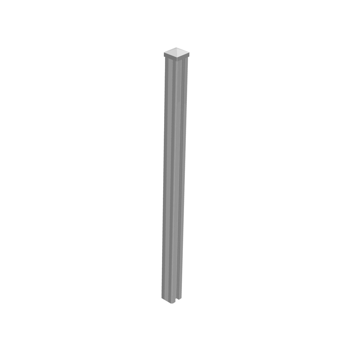ALASKA-Serie Pfosten
11,7 x 11,7 x 240 cm, inkl. 3 PVC-Leisten
zum einbetonieren, PVC weiß, kartonverpackt