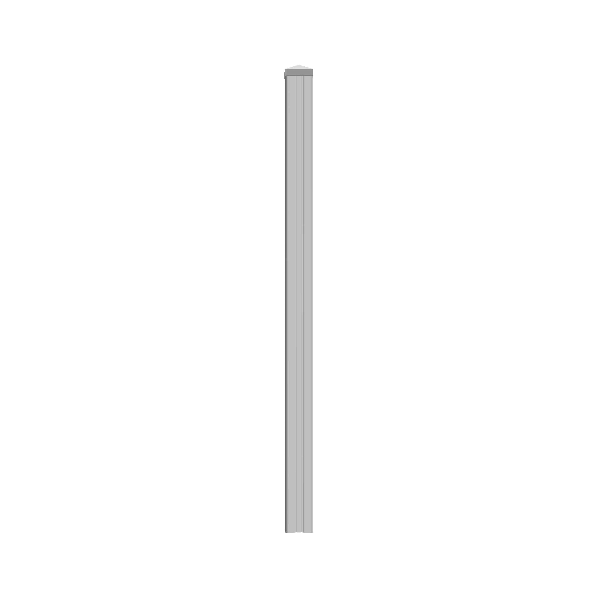 ALASKA-Serie Pfosten
11,7 x 11,7 x 160 cm, inkl. 3 PVC-Leisten
zum einbetonieren, PVC weiß, kartonverpackt