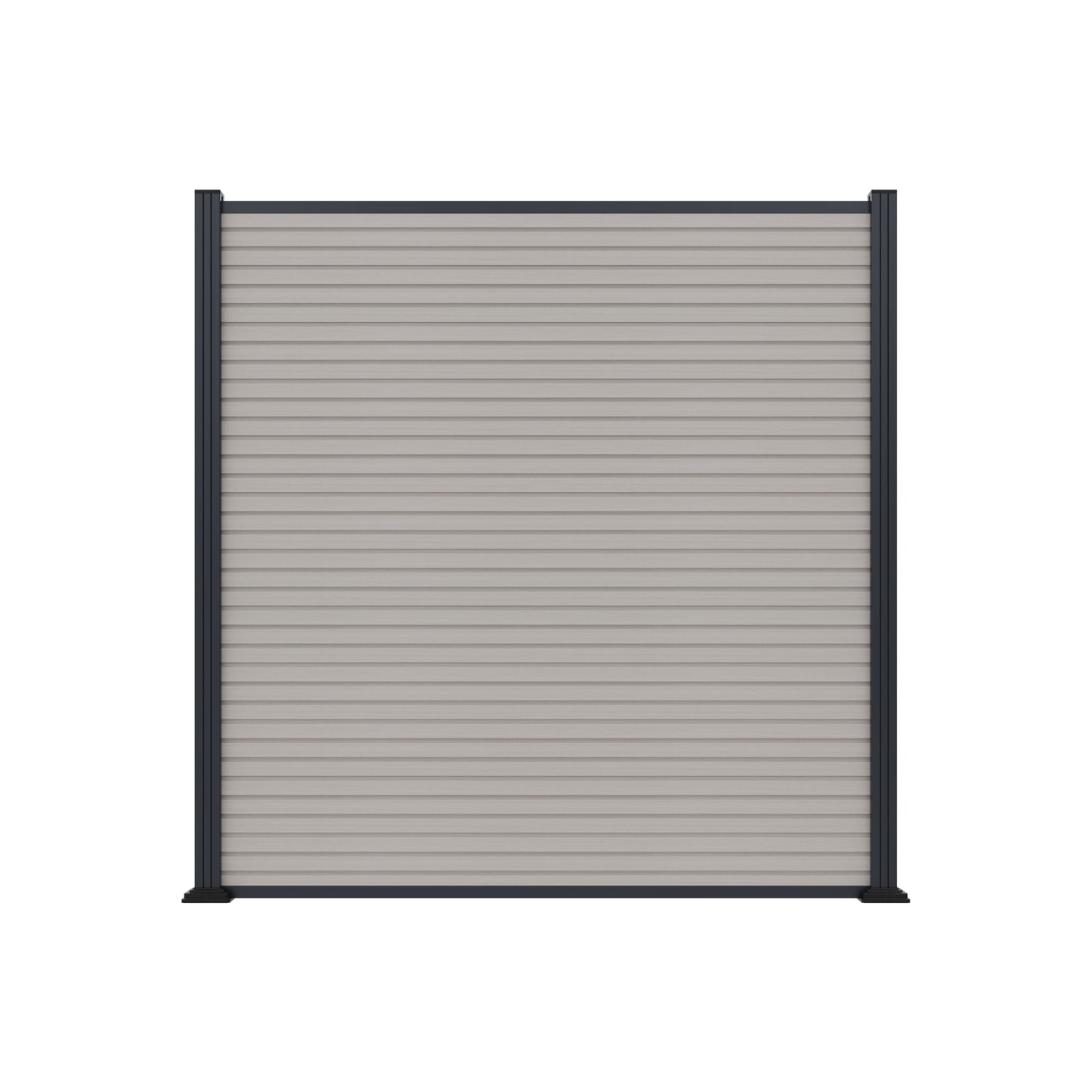 WAREN-Serie, WPC-Steckzaun-Set
ca. 175 x 180 cm, beige, coextrudiert
Abschlussleiste und Clips separat in silber oder anthrazit