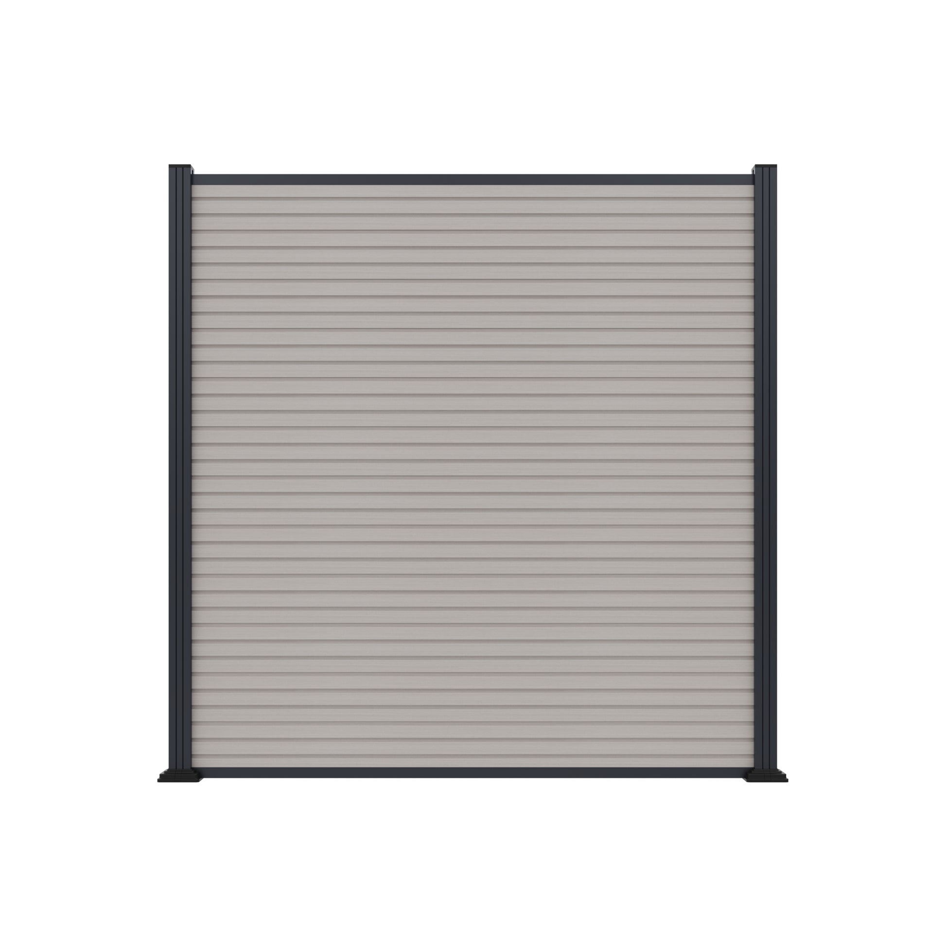 WAREN-Serie, WPC-Steckzaun-Set
ca. 175 x 180 cm, beige, coextrudiert
Abschlussleiste und Clips separat in silber oder anthrazit