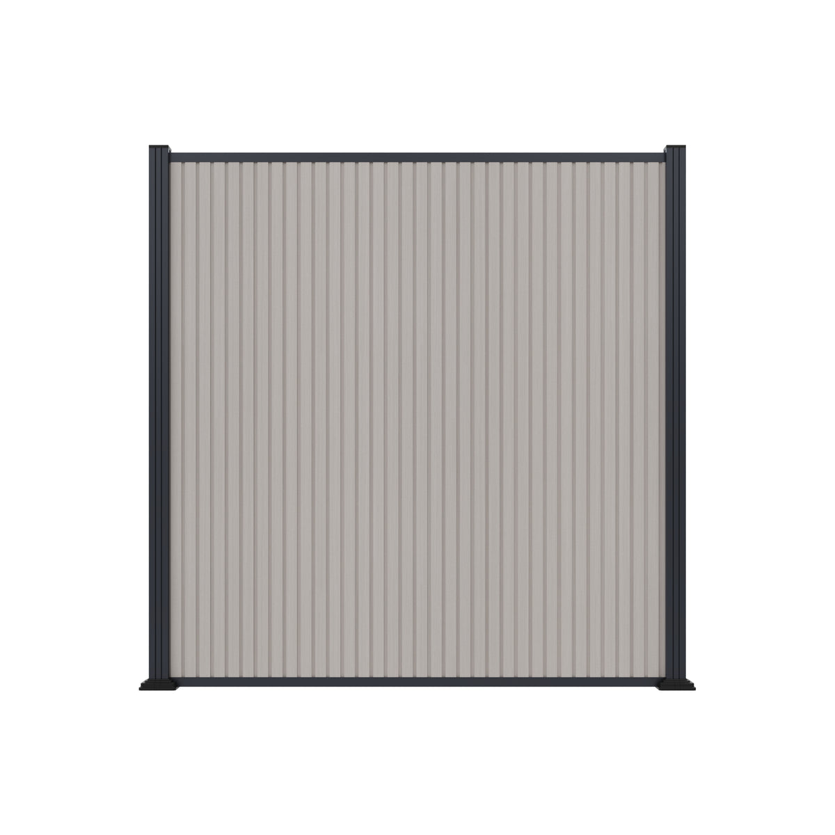 WAREN-Serie, WPC-Steckzaun-Set ca. 175 x 180 cm, beige, coextrudiert Abschlussleiste und Clips separat in silber oder anthrazit