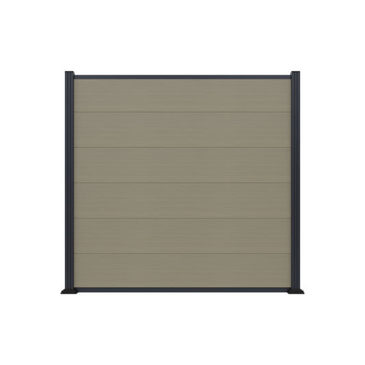 MAX-XL WPC-Steckzaunset
175 x 168 cm; coextrudiert
Farbe antique
Abschlussleiste und Clips separat in silber oder anthrazit
