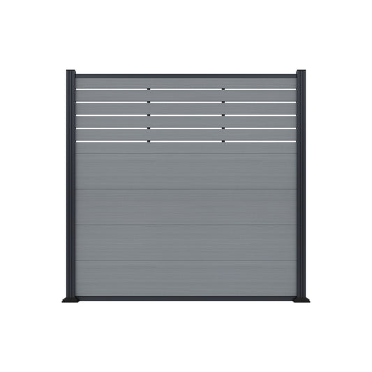 MALCHOW WPC-Steckzaunset
180 x 180 cm, smoke white, coextrudiert
inkl. 12 Alu-Abstandhalter und Start-/ Abschlussleiste smoke white