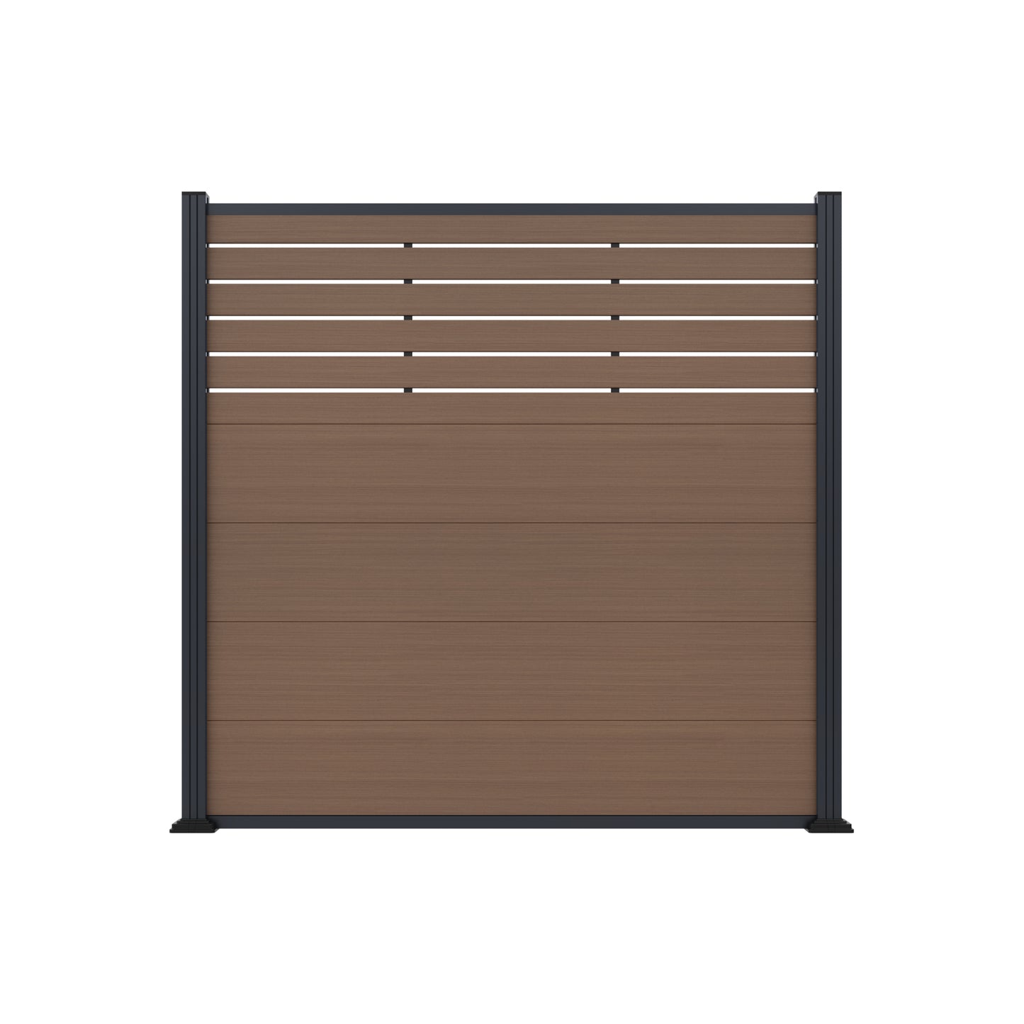 MALCHOW WPC-Steckzaunset
180 x 180 cm, teak, coextrudiert
inkl. 12 Alu-Abstandhalter und Start-/ Abschlussleiste teak