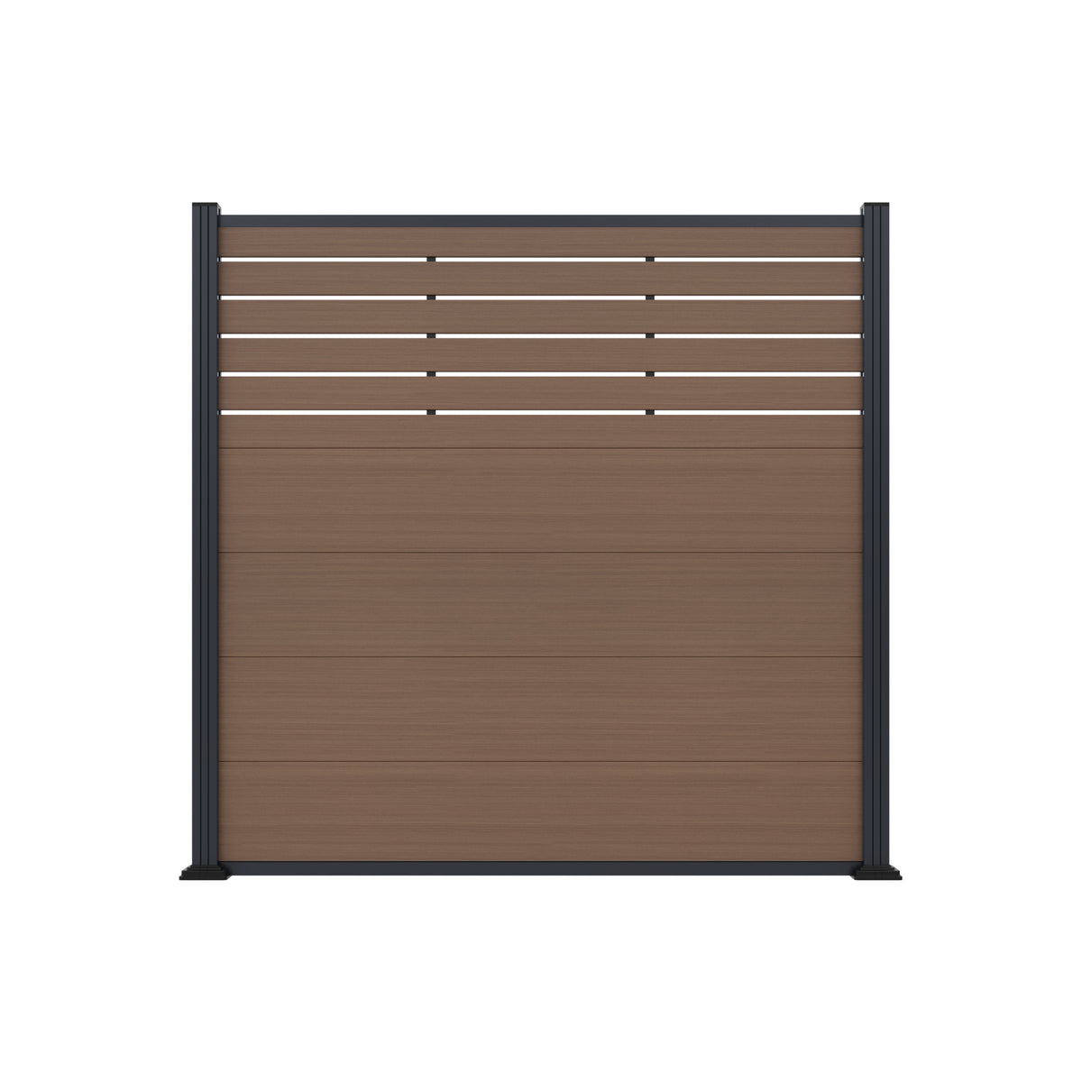 MALCHOW WPC-Steckzaunset
180 x 180 cm, teak, coextrudiert
inkl. 12 Alu-Abstandhalter und Start-/ Abschlussleiste teak