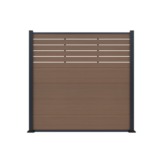 MALCHOW WPC-Steckzaunset
180 x 180 cm, teak, coextrudiert
inkl. 12 Alu-Abstandhalter und Start-/ Abschlussleiste teak