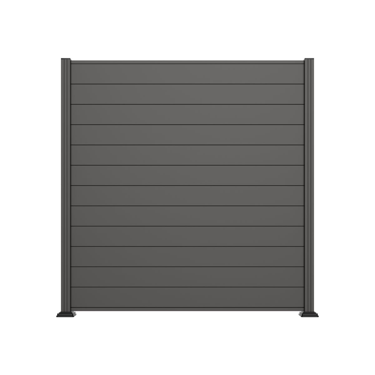 SELLIN-Serie, Alu-Steckzaun-Set
ca. 180 x 180 cm, anthrazit
Abschlussleiste und Clips separat in silber oder anthrazit