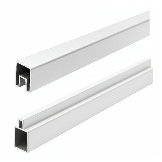 Aluminium-Abschlussleisten
Start & Abschluss Set
weiß, 32/25 x 20 x 1800 mm 
Aluminium