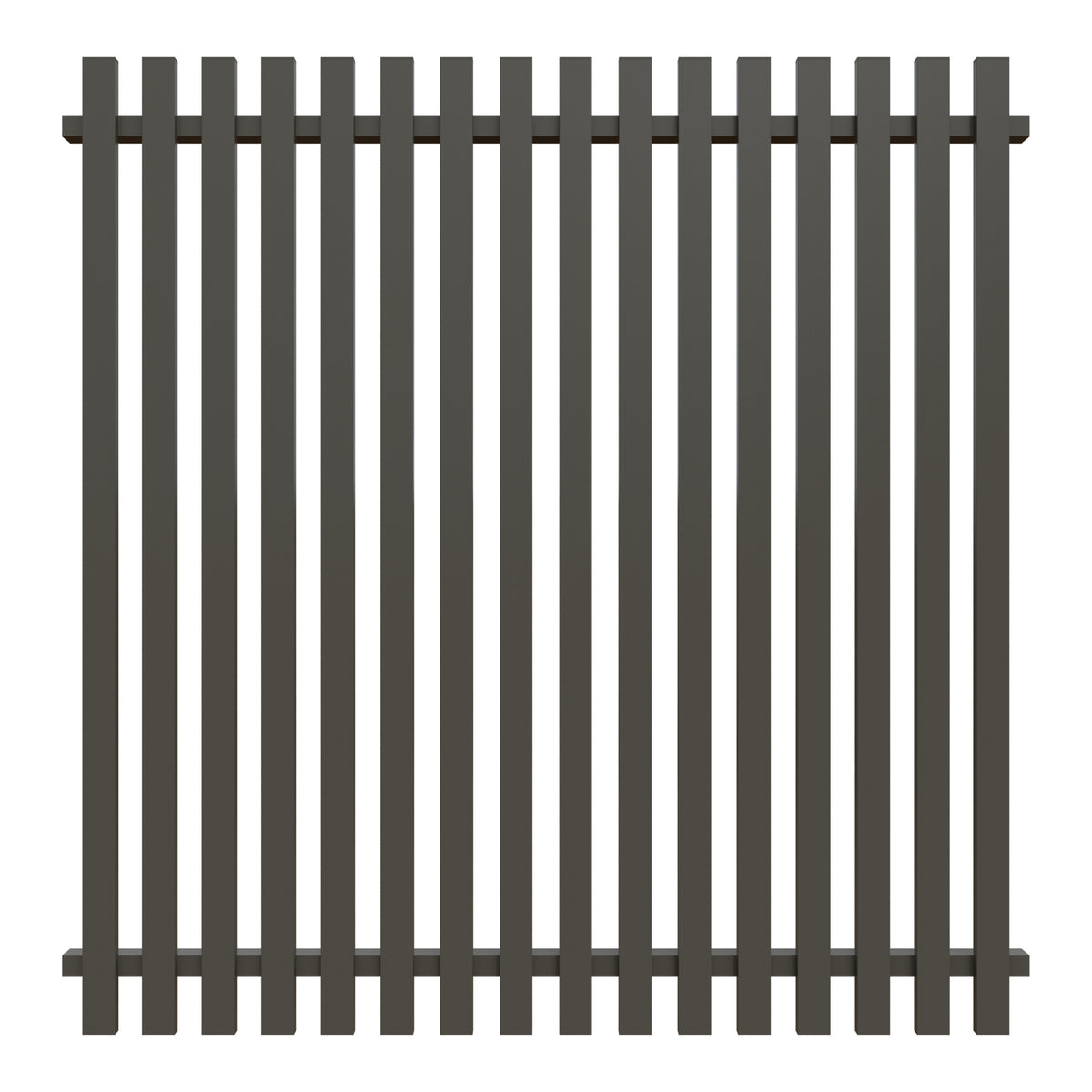 STADE-Serie Lattenzaun
180 x 180 cm, Latten 20 x 60 mm
Aluminium, anthrazit