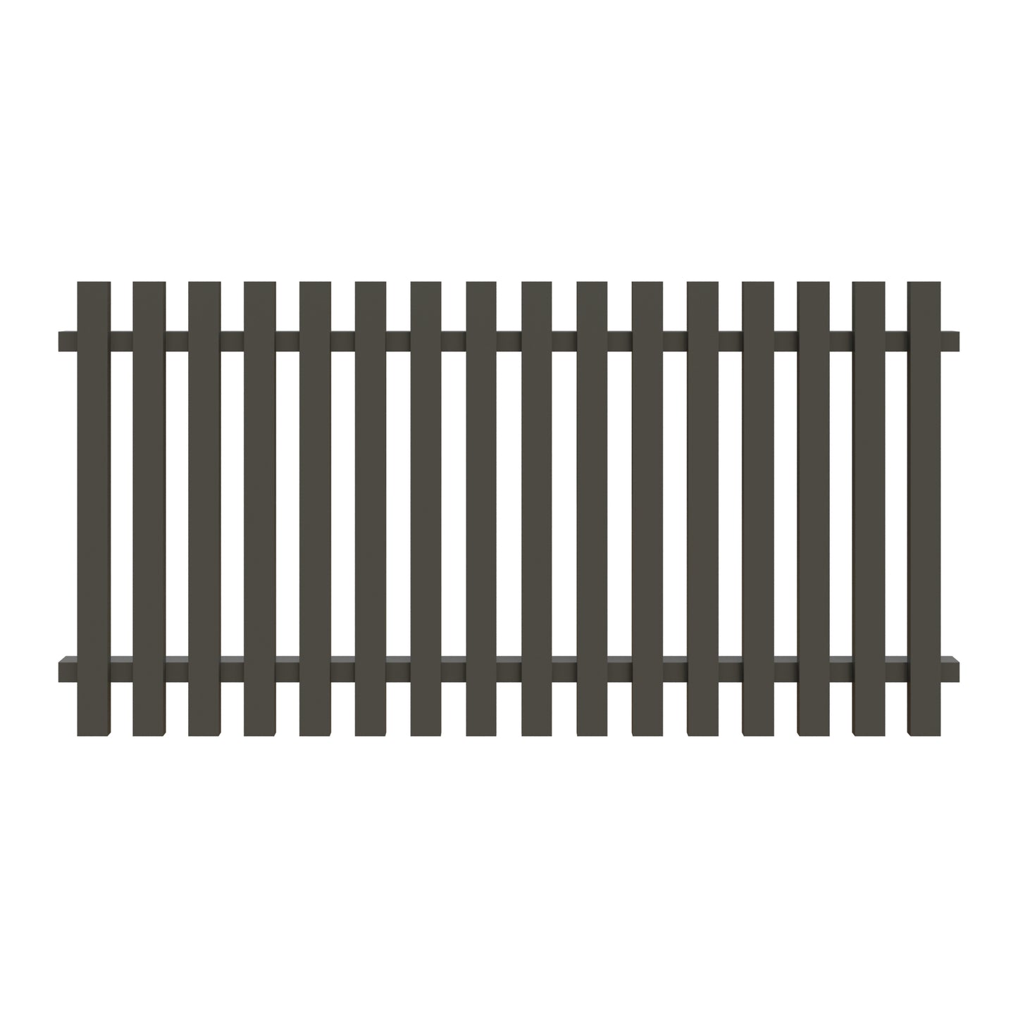 STADE-Serie Lattenzaun
180 x 90 cm, Latten 20 x 60 mm
Aluminium, anthrazit