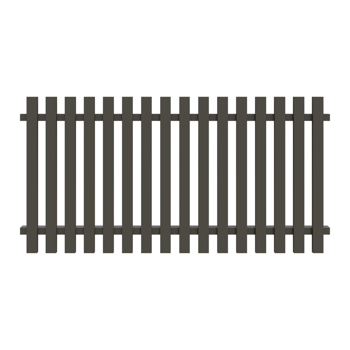 STADE-Serie Lattenzaun
180 x 90 cm, Latten 20 x 60 mm
Aluminium, anthrazit