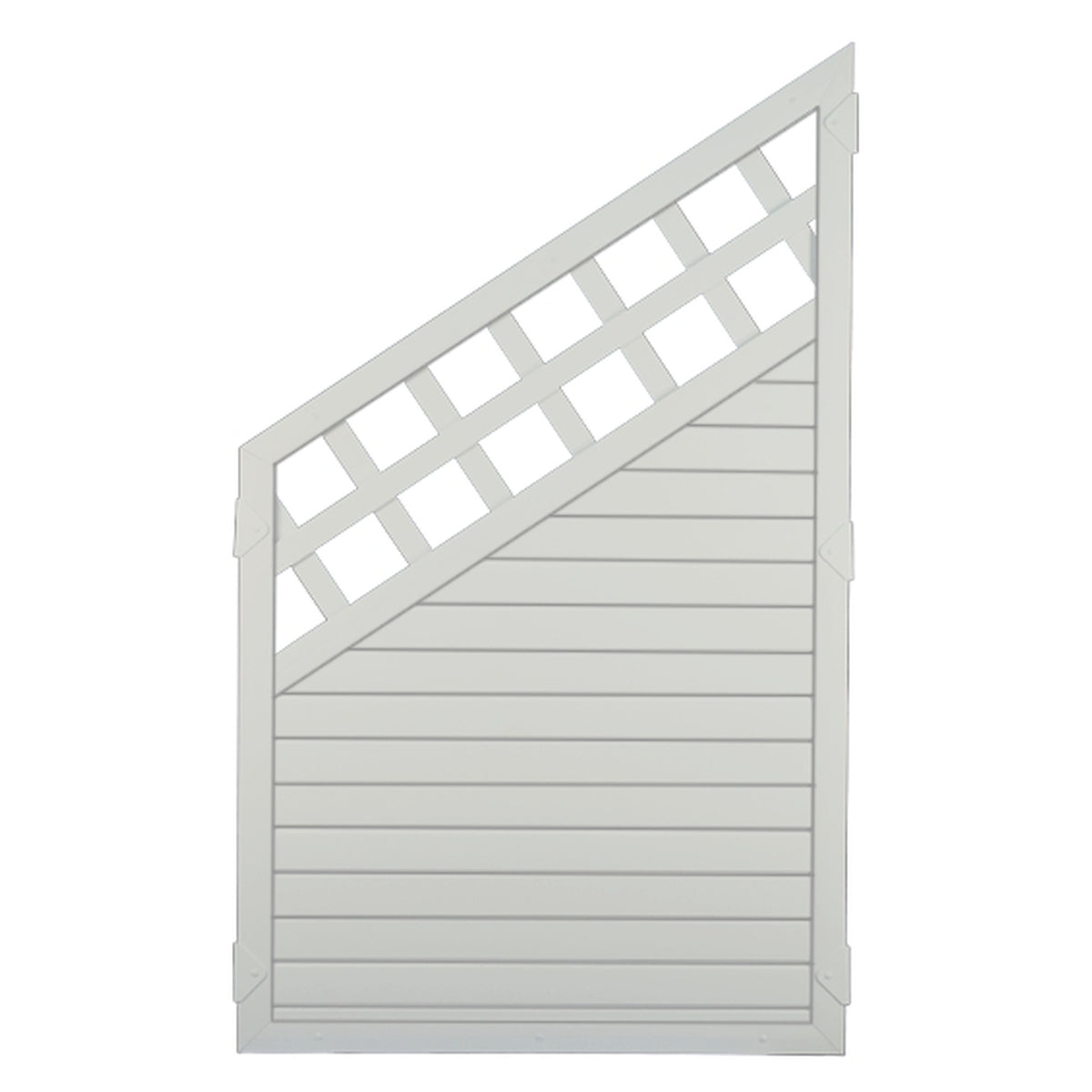 LIGHTLINE KS-Zaun Ranki 
90 x 150/90 cm, ECKE links
Füllung weiß / Rahmen weiß