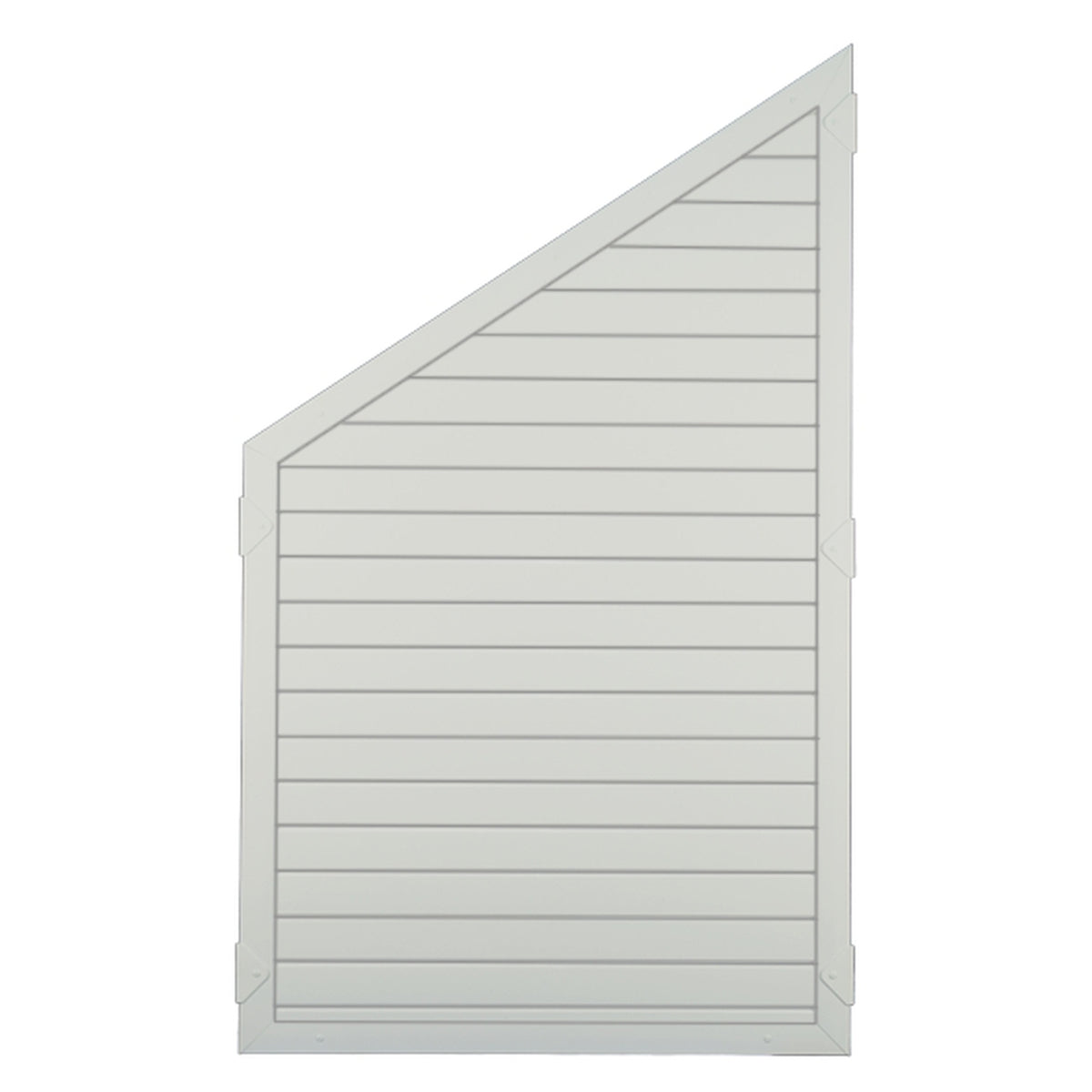 LIGHTLINE KS-Zaunelement
90 x 150/90 cm, ECKE rechts
Füllung weiß / Rahmen weiß
