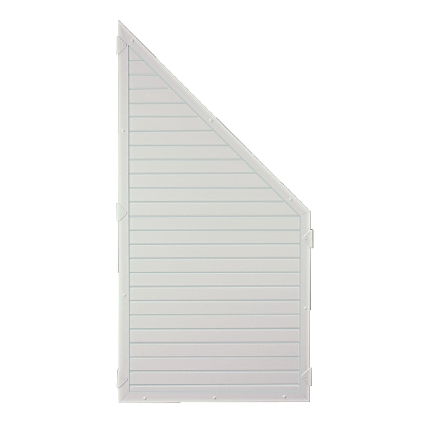 LIGHTLINE KS-Zaunelement
90 x 180/90 cm, ECKE rechts
Füllung weiß / Rahmen weiß