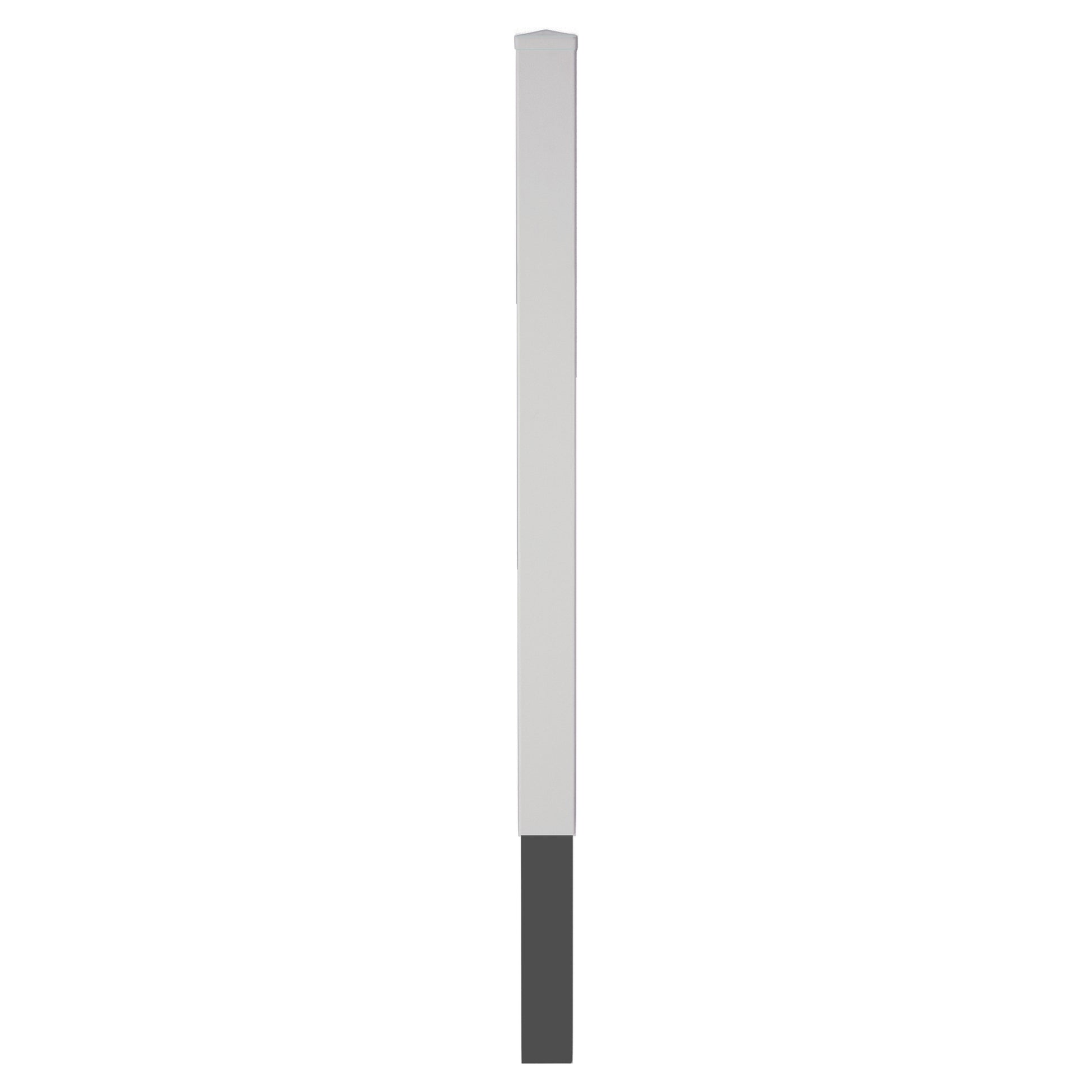 LIGHTLINE KS Pfosten weiß
9 x 9 x 240 cm, zum einbetonieren
inkl. Pfostenkappe