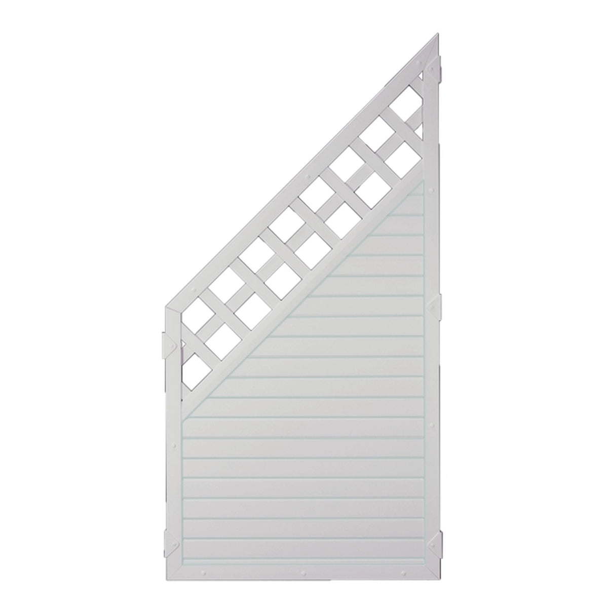 LIGHTLINE KS-Zaun Ranki 
90 x 180/90 cm, ECKE links
Füllung weiß / Rahmen weiß
