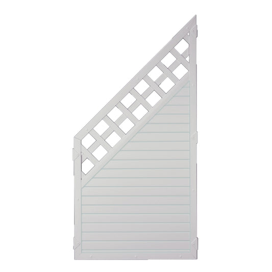 LIGHTLINE KS-Zaun Ranki 
90 x 180/90 cm, ECKE links
Füllung weiß / Rahmen weiß