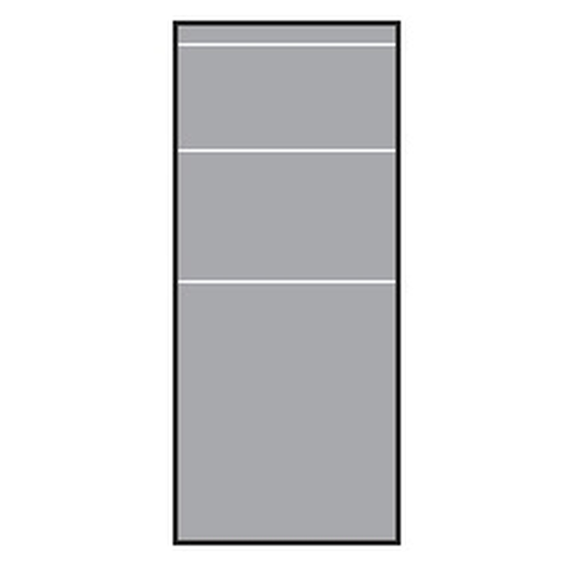 VETRO Glasscheibe
B 515 x H 1200 mm
Streifen-Dekor 81, satiniert
#68101