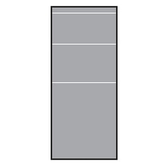 VETRO Glasscheibe
B 515 x H 1200 mm
Streifen-Dekor 81, satiniert
#68101