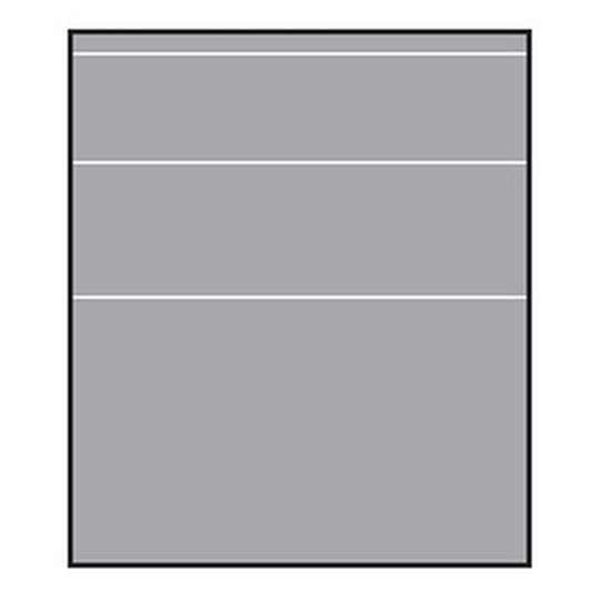 VETRO Glasscheibe
B 1030 x H 1200 mm
Streifen-Dekor 81, satiniert
#68102