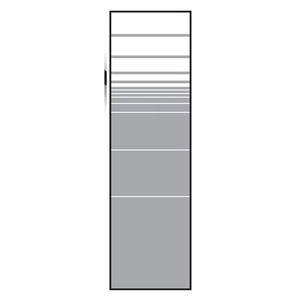 VETRO Glasscheibe
B 515 x H 1800 mm
Streifen-Dekor 81, satiniert
#68104