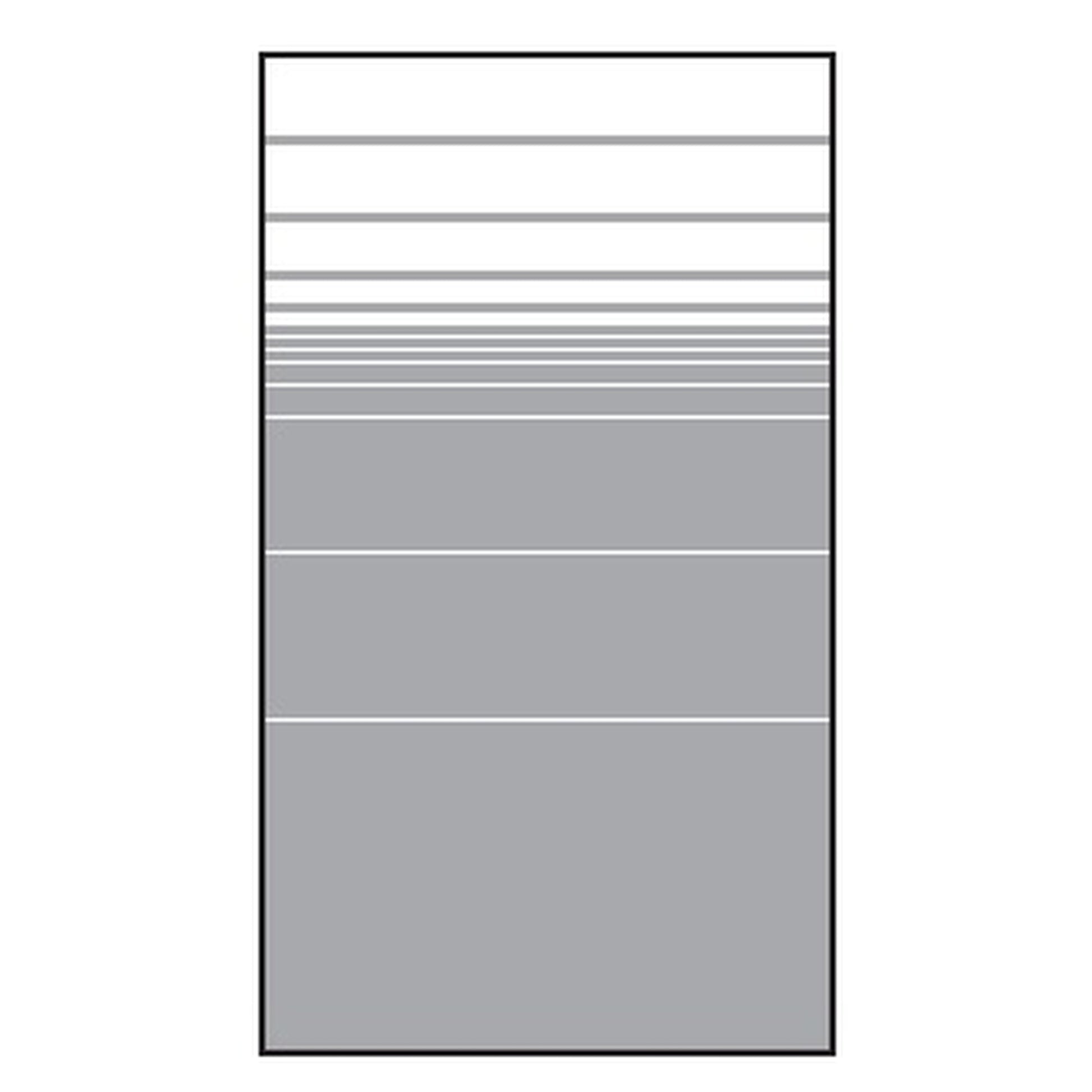 VETRO Glasscheibe
B 1030 x H 1800 mm
Streifen-Dekor 81, satiniert
#68105