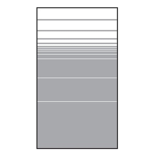 VETRO Glasscheibe
B 1030 x H 1800 mm
Streifen-Dekor 81, satiniert
#68105