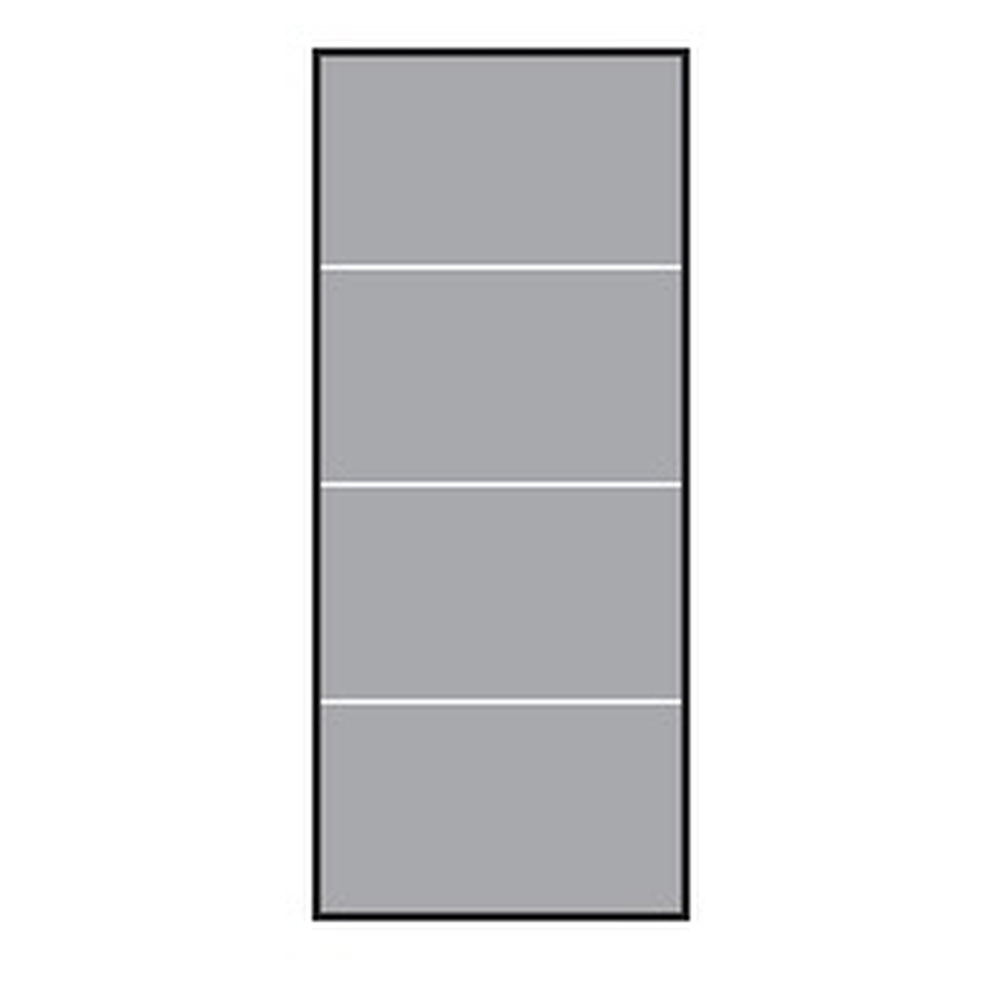 VETRO Glasscheibe
B 515 x H 1200 mm
Streifen-Dekor 82, satiniert
#68201