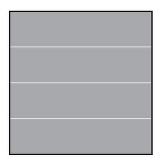 VETRO Glasscheibe
B 1200 x H 1200 mm
Streifen-Dekor 82, satiniert
#68203