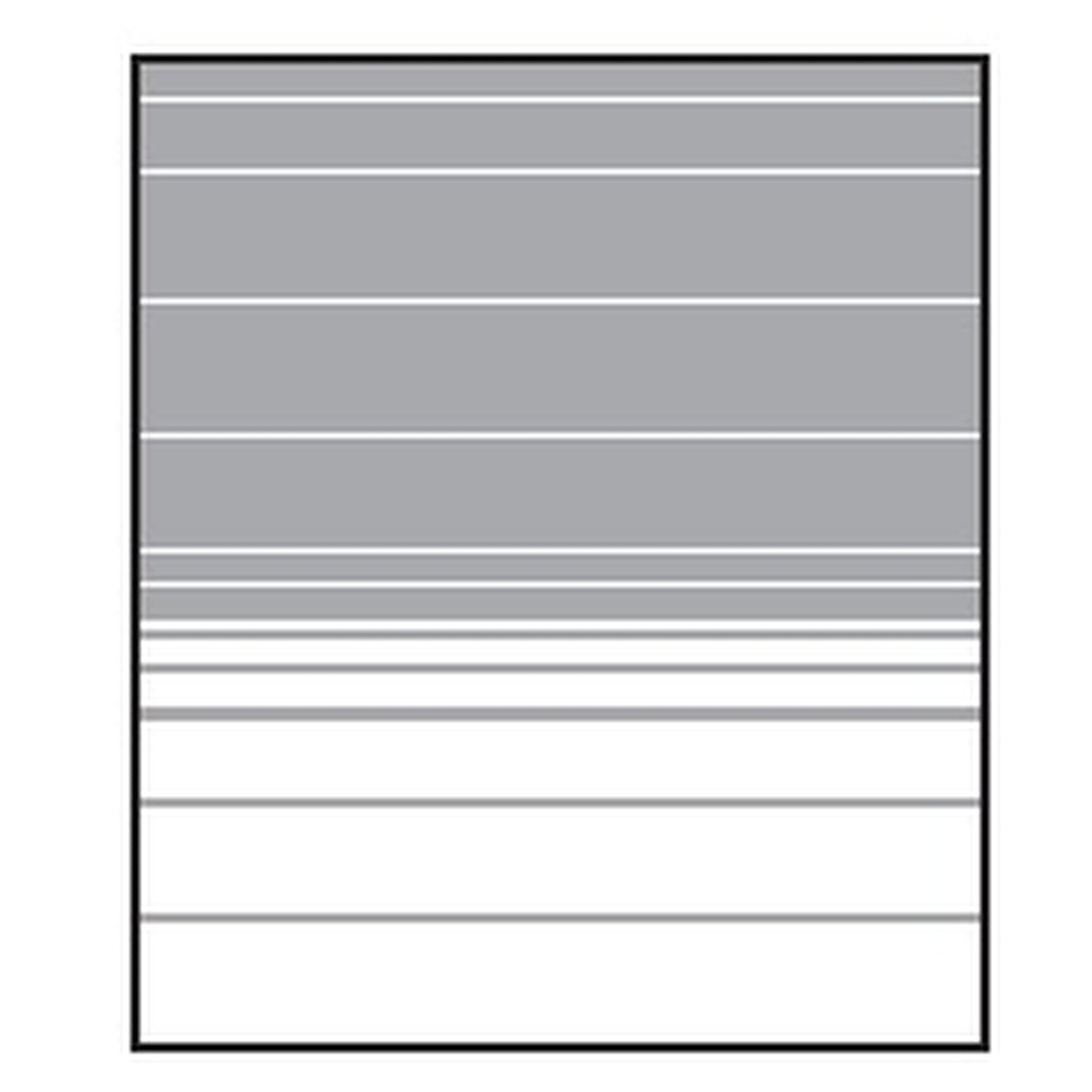VETRO Glasscheibe
B 1030 x H 1200 mm
Streifen-Dekor 83, satiniert
#68302