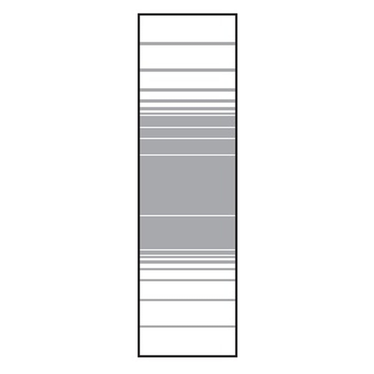 VETRO Glasscheibe
B 515 x H 1800 mm
Streifen-Dekor 83, satiniert
#68304
#68304