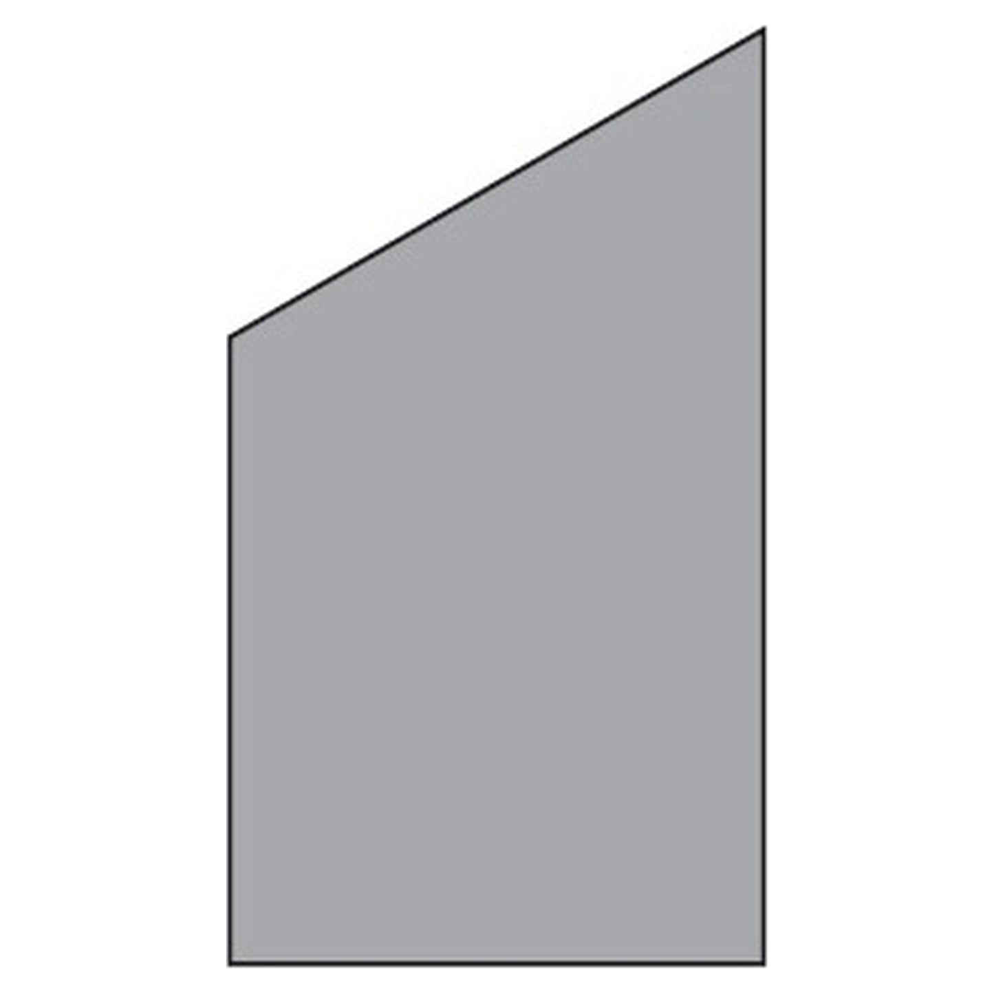 VETRO Glasscheibe ECKE links
B 1030 x H 1200/1800 mm
Vollflächen-Dekor 84, satiniert
#68408