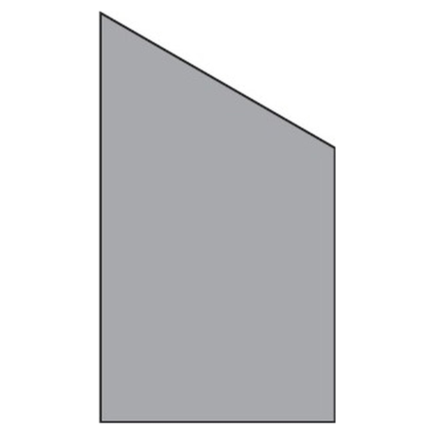 VETRO Glasscheibe ECKE rechts
B 1030 x H 1800/1200 mm
Vollflächen-Dekor 84, satiniert
#68409
