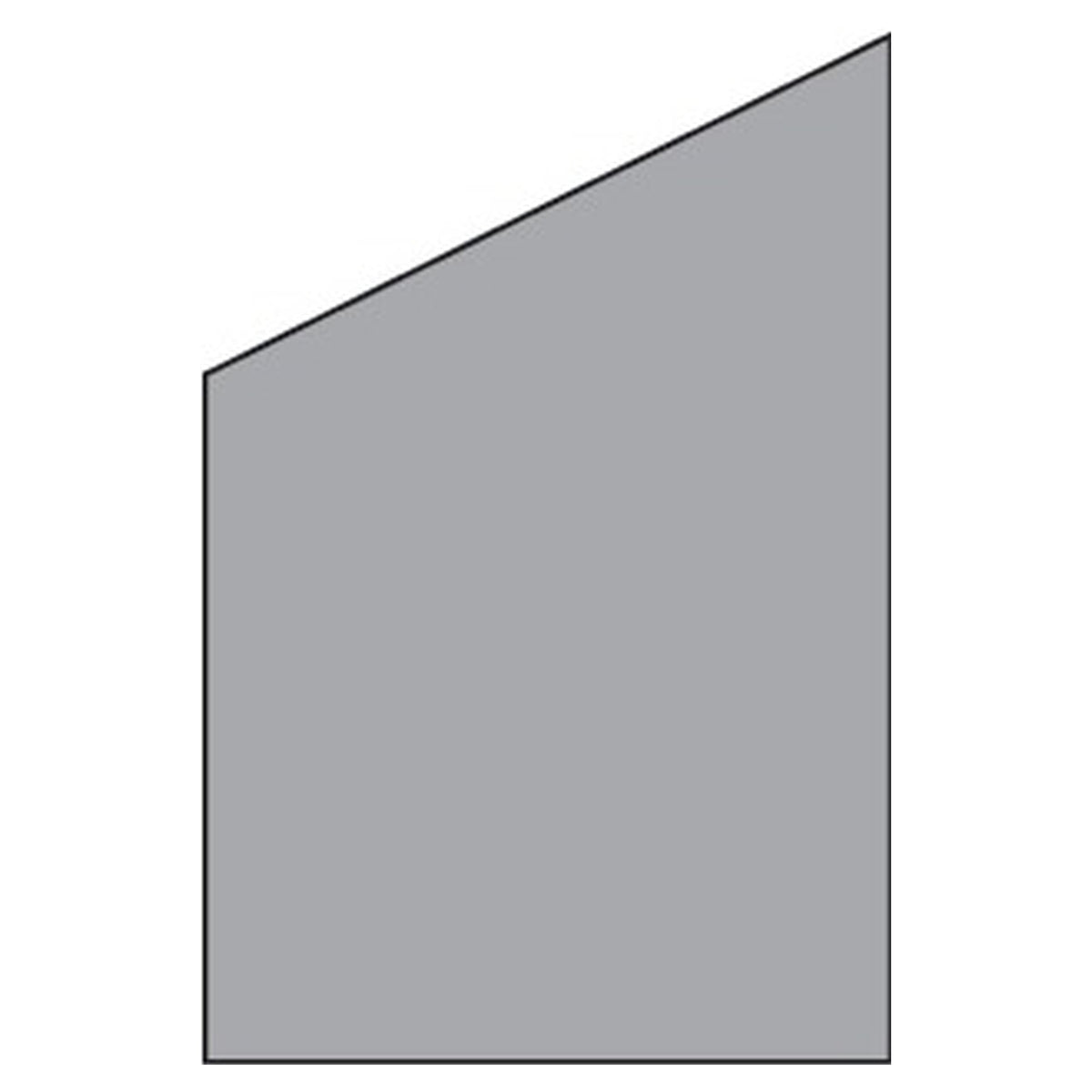 VETRO Glasscheibe ECKE links
B 1200 x H 1200/1800 mm
Vollflächen-Dekor 84, satiniert
#68410