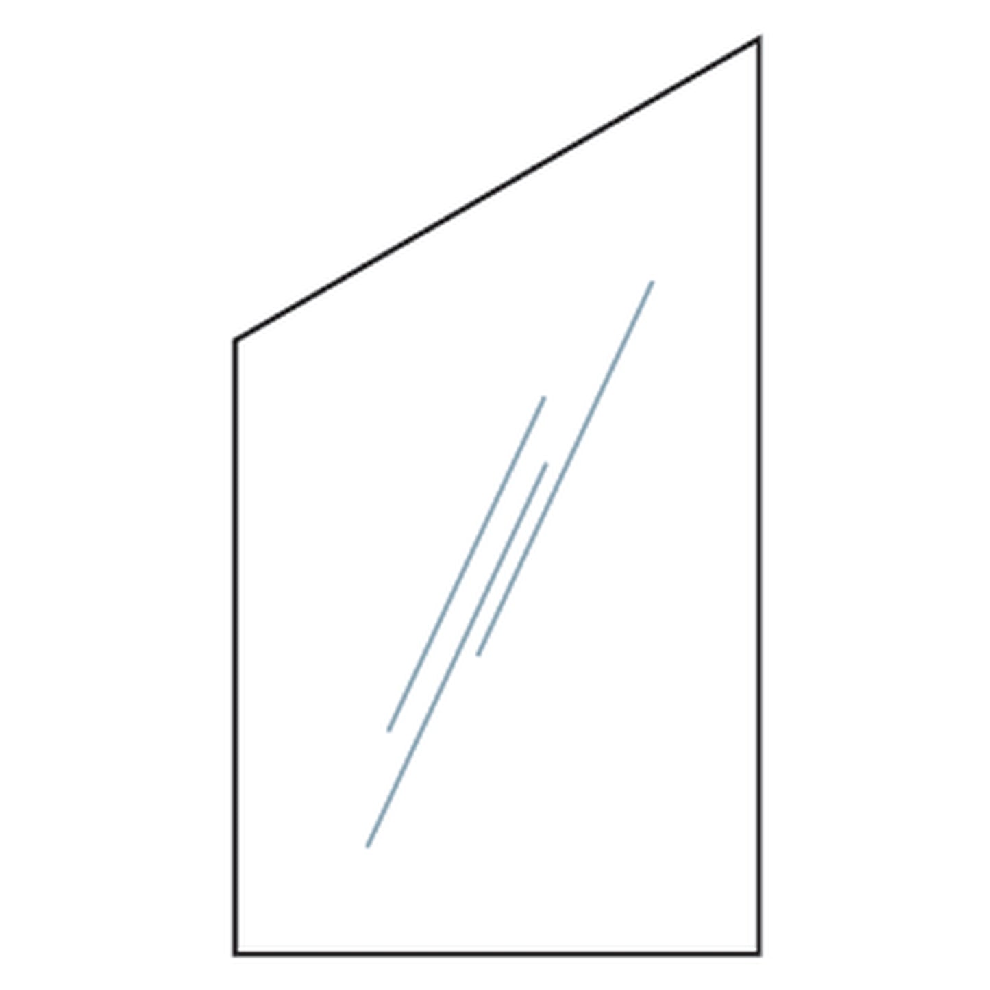 VETRO Glasscheibe ECKE beidseitig
B 1030 x H 1200/1800 mm
Klarglas
#60008