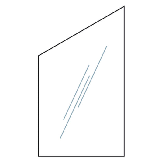 RUDE-Serie Systemglas Ecke
B1030 x H1740/870 x T8 mm
klarglas