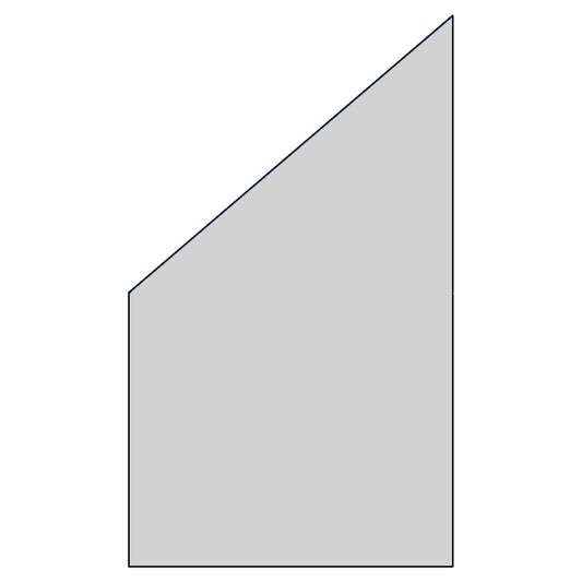 RUDE-Serie Systemglas Ecke links
B1030 x H1740/870 x T8 mm
Vollflächen-Dekor 84