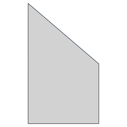 RUDE-Serie Systemglas Ecke rechts
B1030 x H1740/870 x T8 mm
Vollflächen-Dekor 84