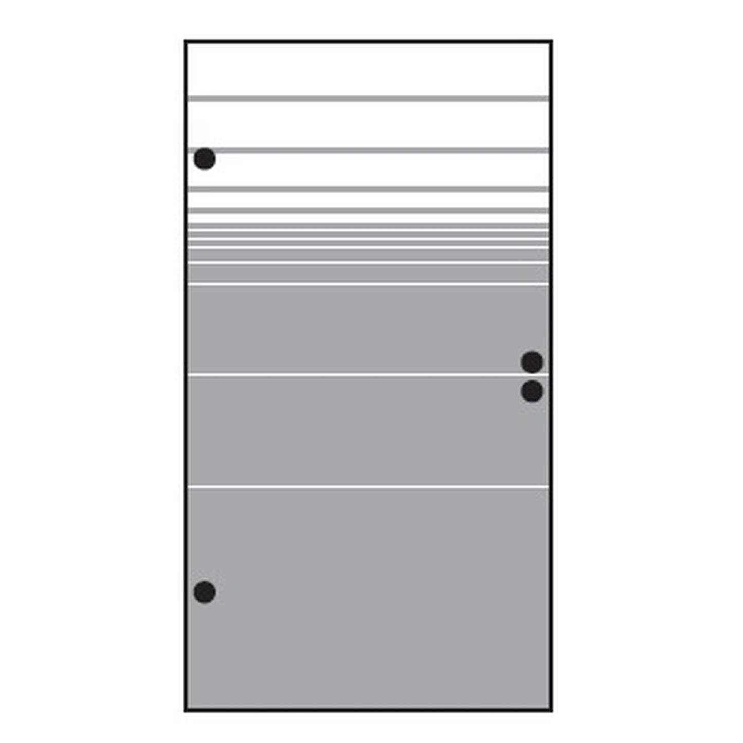VETRO TÜR-Glasscheibe 
987 x 1800 mm, DIN Links
Streifen Dekor 81 satiniert
#68112