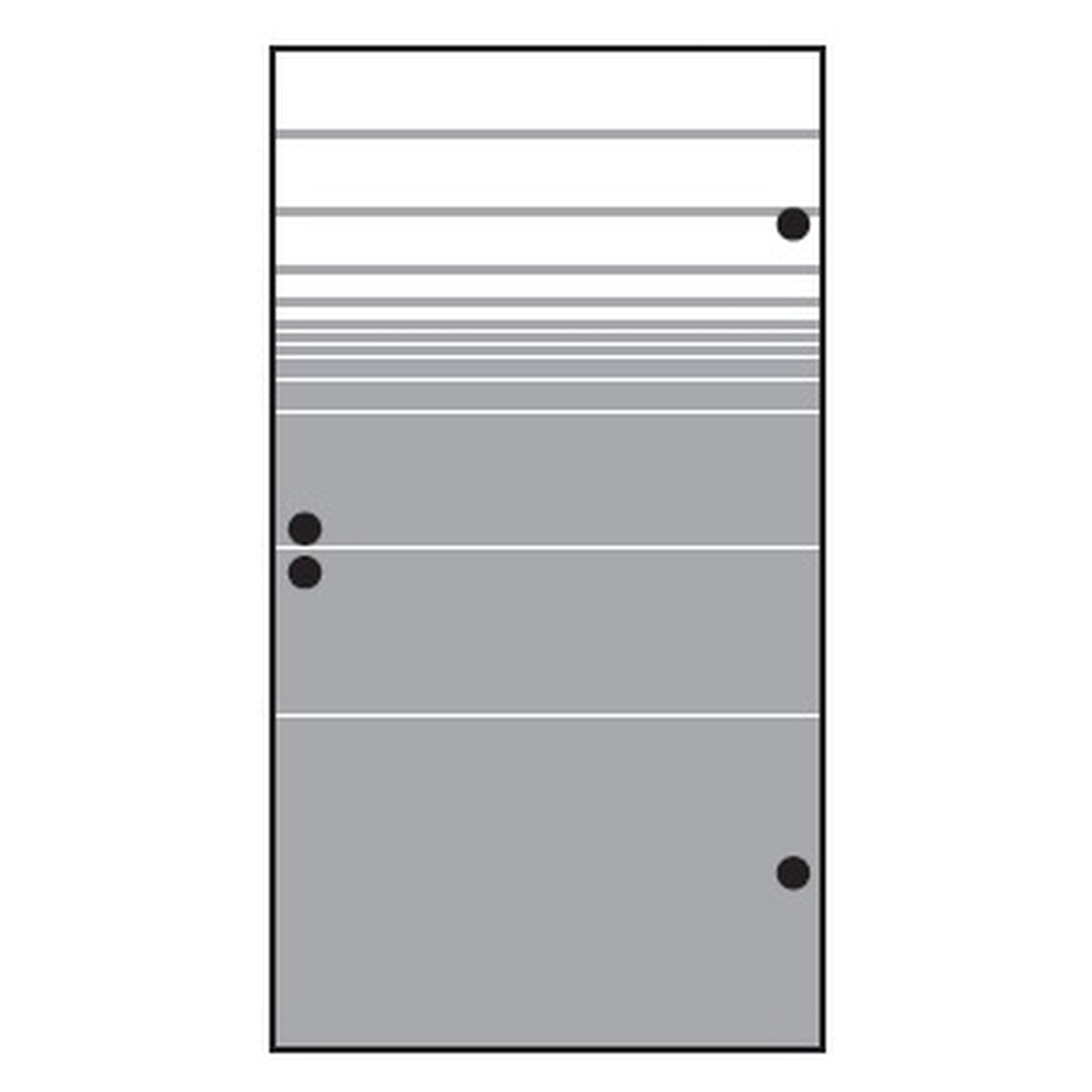 VETRO TÜR-Glasscheibe 
987 x 1800 mm, DIN Rechts
Streifen Dekor 81 satiniert
#68113
