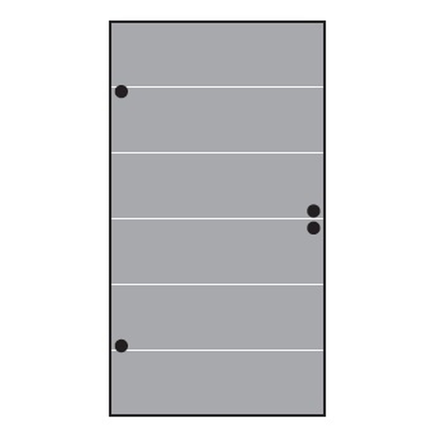 VETRO TÜR-Glasscheibe 
987 x 1800 mm, DIN Links
Streifen Dekor 82 satiniert
#68212